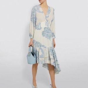 ROBERT RODRIGUEZ Paisley Blue Floral Dress NWT 4